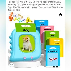Toddler flash card toy